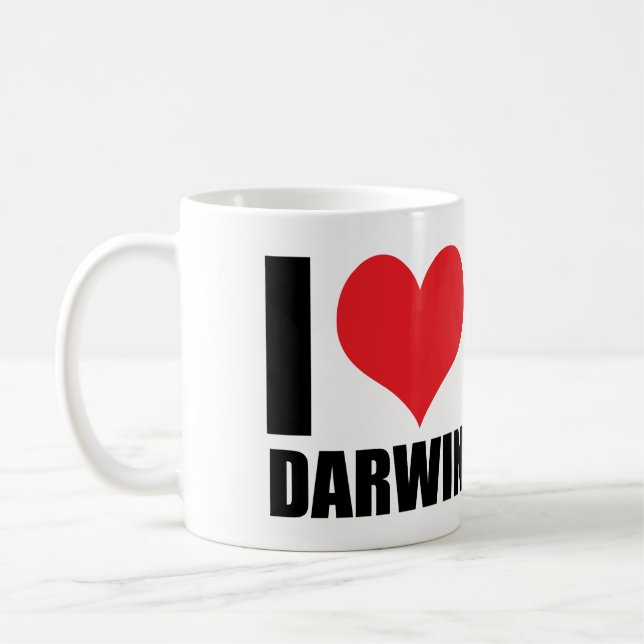 I kärlek Darwin Kaffemugg (Vänster)