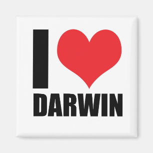 I kärlek Darwin Magnet