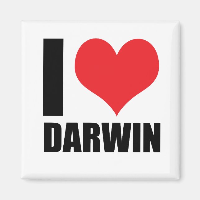 I kärlek Darwin Magnet (Framsidan)