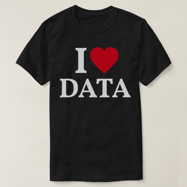 I Kärlek Data 5 T Shirt (Design framsida)