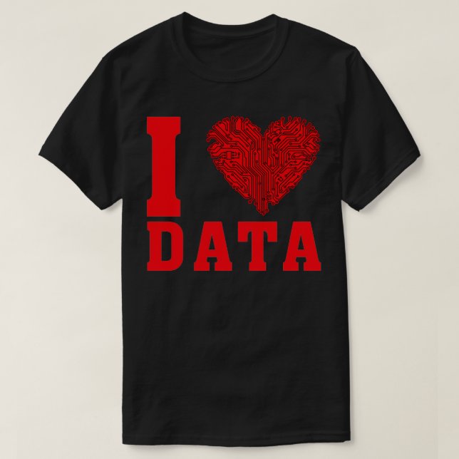 I kärlek data 6 t shirt (Design framsida)