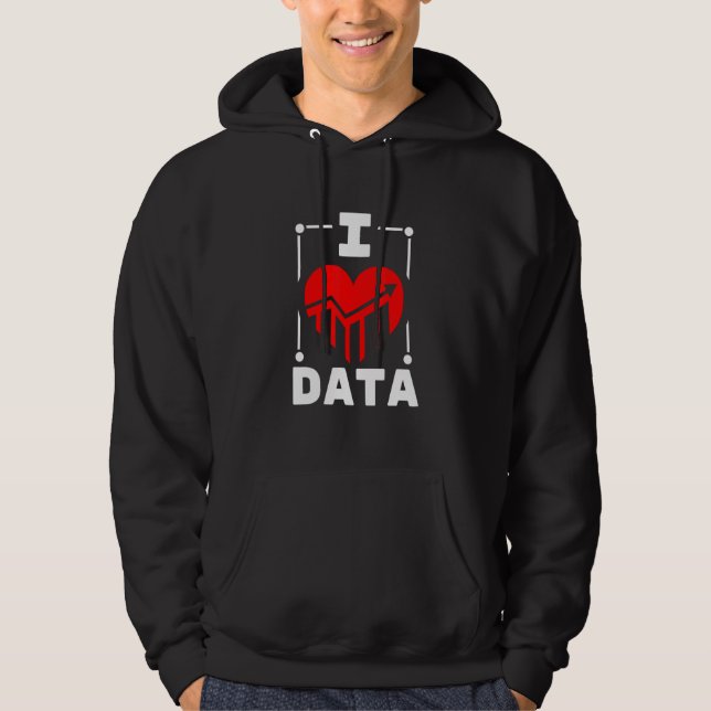 I Kärlek Data Builder Hoodie (Framsida)