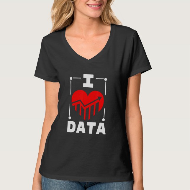 I Kärlek Data Builder T Shirt (Framsida)
