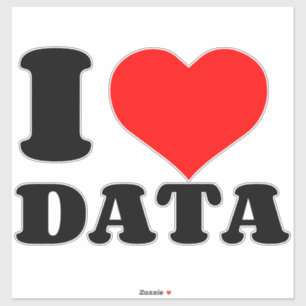 I KÄRLEK DATA KLISTERMÄRKEN