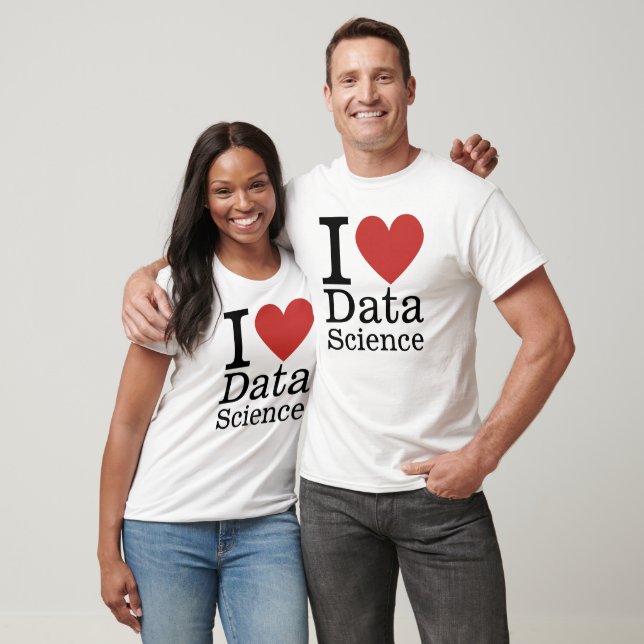 I ❤️ Kärlek Data Science (för anställda) ANPASSNIN T Shirt (Unisex)
