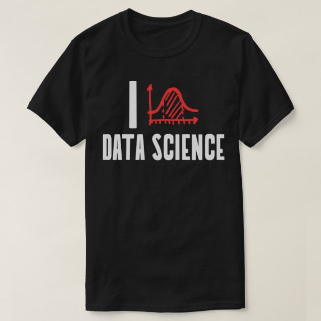 I Kärlek Data Science T Shirt (Design framsida)