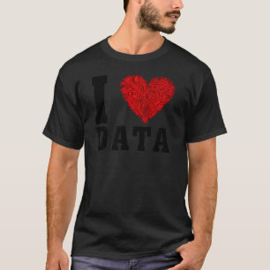 I kärlek data t shirt