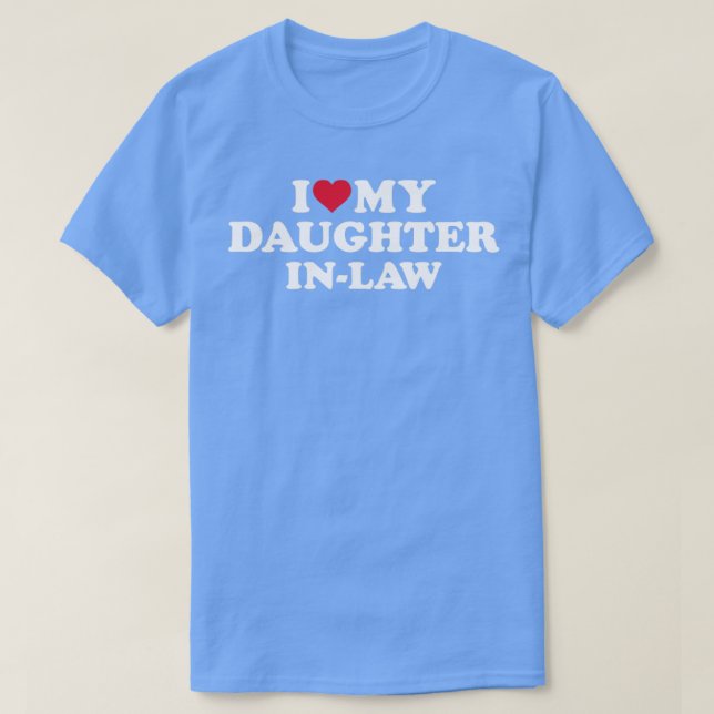 I kärlek, daughterinlaw for moderinlaw t shirt (Design framsida)