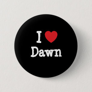 I kärlek Dawn hjärta T-Shirt Knapp