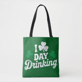 I Kärlek Day Drinking Funny St patrick's day Irish Tygkasse