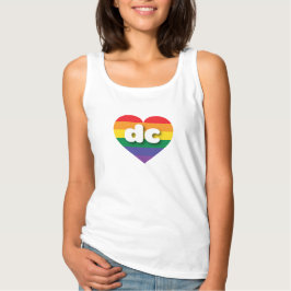 I Kärlek DC Rainbow Heart Linne Med Racerback