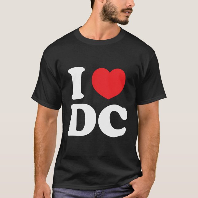 I Kärlek Dc T Shirt (Framsida)