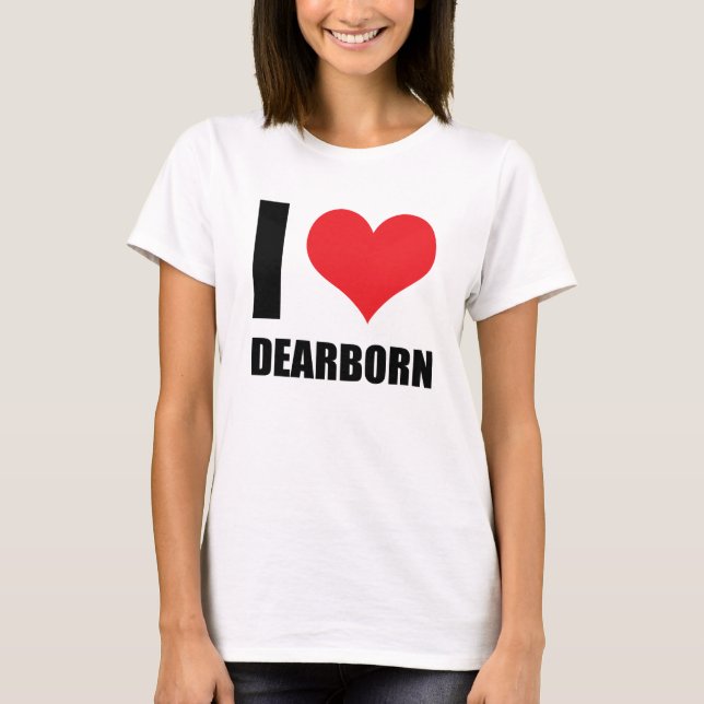 I kärlek Dearborn T Shirt (Framsida)