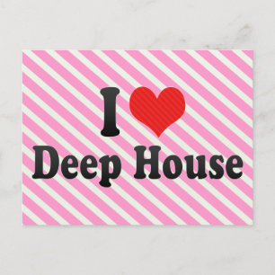 I Kärlek Deep House Vykort