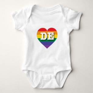 I Kärlek Delaware Rainbow Heart T-shirt