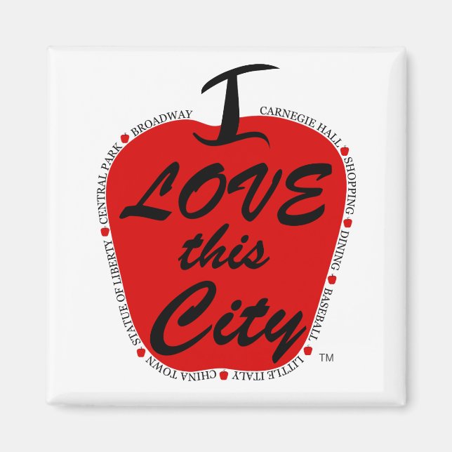 I kärlek den här stadens magnent magnet (Framsidan)