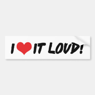 I Kärlek Den Loud Bumper Sticker Bildekal