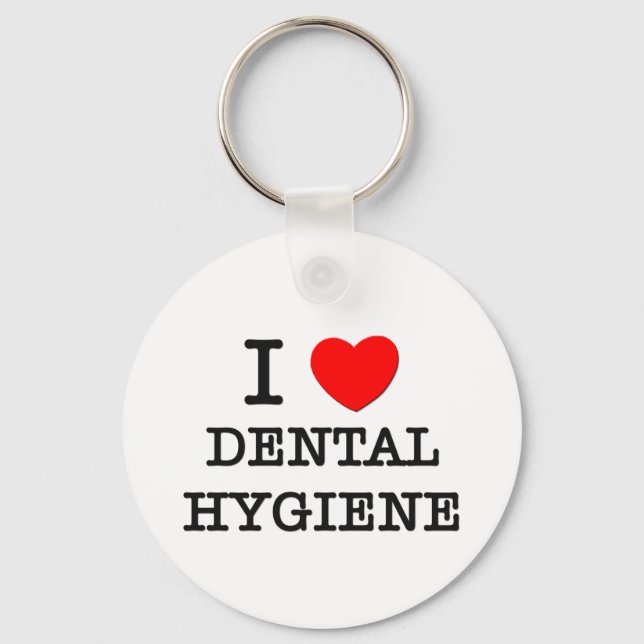 I Kärlek Dental Hygiene Nyckelring (Framsida)