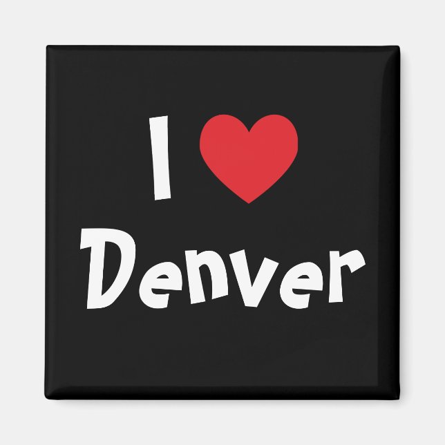 I Kärlek Denver Magnet (Framsidan)