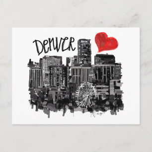 I kärlek Denver Vykort