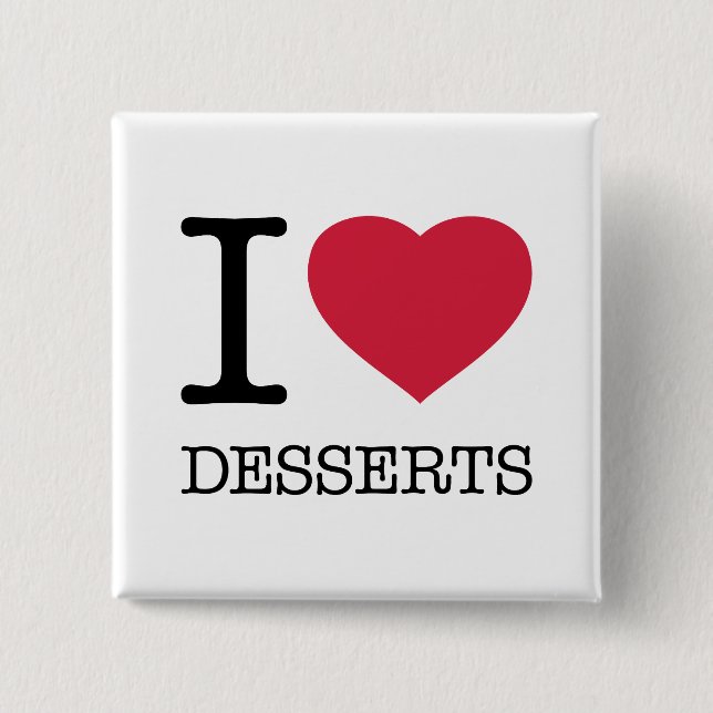 I KÄRLEK DESSERTS KNAPP (Framsida)