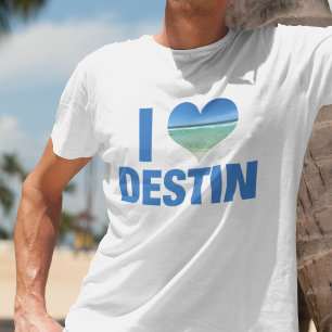I Kärlek Destin Florida Beach Vacation T Shirt
