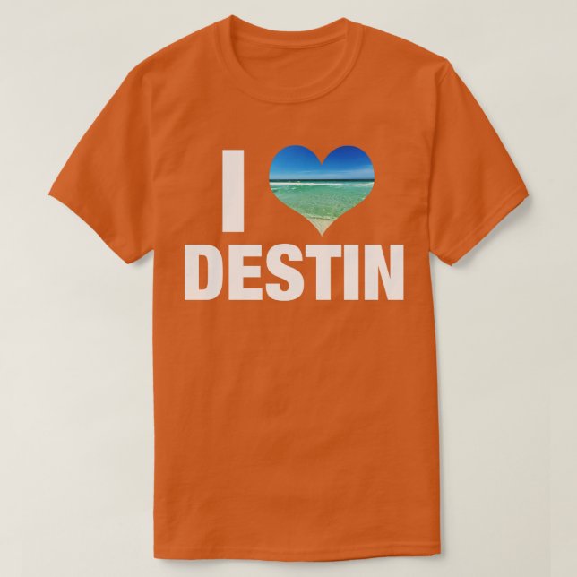 I Kärlek Destin Florida T Shirt (Design framsida)