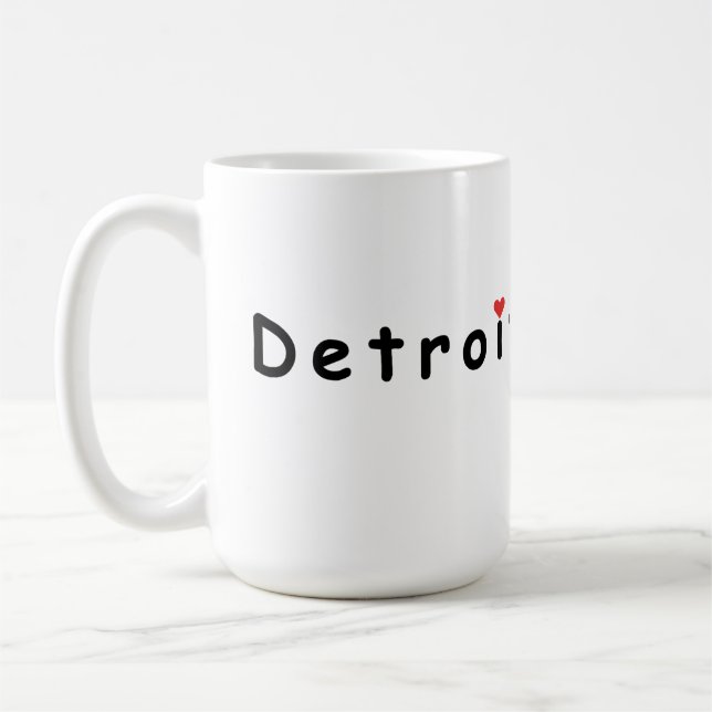 I kärlek Detroit Kaffemugg (Vänster)