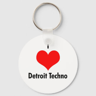 I kärlek detroit techno nyckelring
