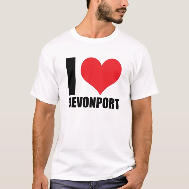 I kärlek Devonport T Shirt (Framsida)