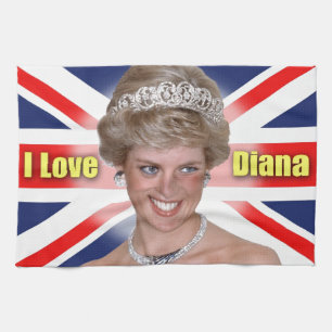 "I Kärlek Diana" HRH Princess Diana Kökshandduk