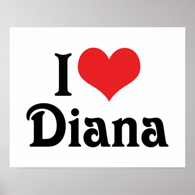 I Kärlek Diana Poster (Framsidan)