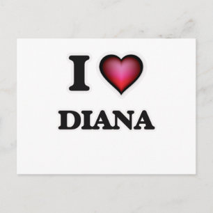 I Kärlek Diana Vykort