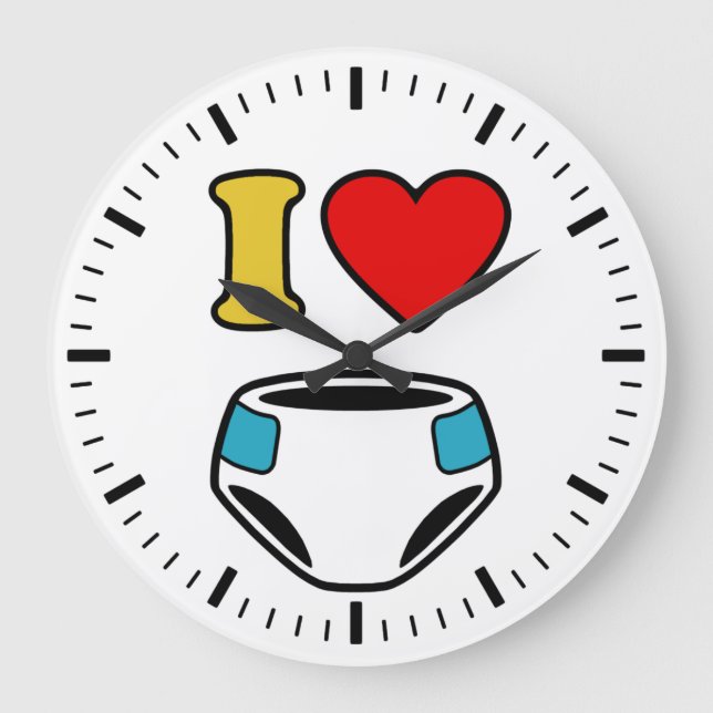 I KÄRLEK DIAPERS STOR KLOCKA (Framsida)