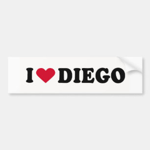I KÄRLEK DIEGO BILDEKAL