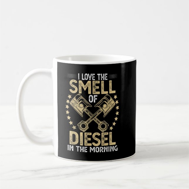 I Kärlek, Diesel Smell i Morgonfunny Tr Kaffemugg (Vänster)