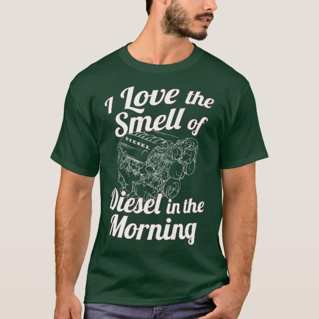 I Kärlek, Diesel Smell på Morgonslynen T Shirt (Framsida)