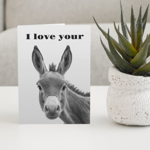 I Kärlek Din Donkey Funny Kort