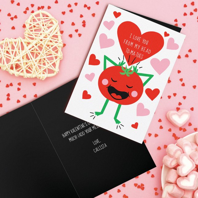 I Kärlek, din Tomato Valentindag Hälsning Helgkort (Skapare uppladdad)