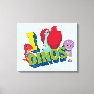 I Kärlek Dinos Dino Ranch Canvastryck