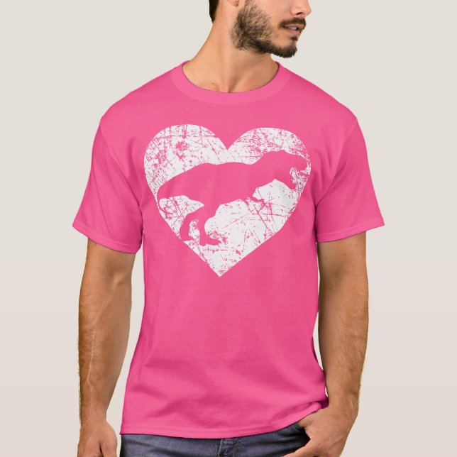I Kärlek Dinosaur Shirt Funny Cute T Rex Heart Val (Framsida)