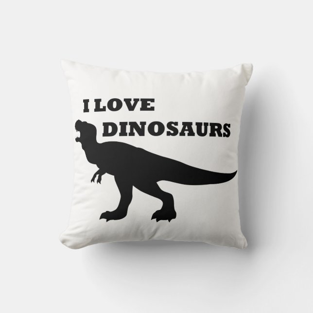 I Kärlek Dinosaurier! Kudde (Framsida)