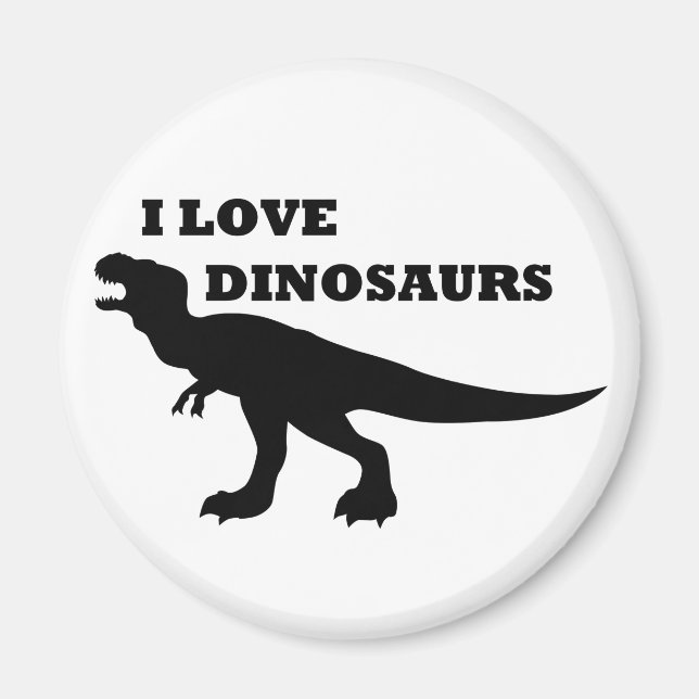 I Kärlek Dinosaurier! Magnet (Framsidan)