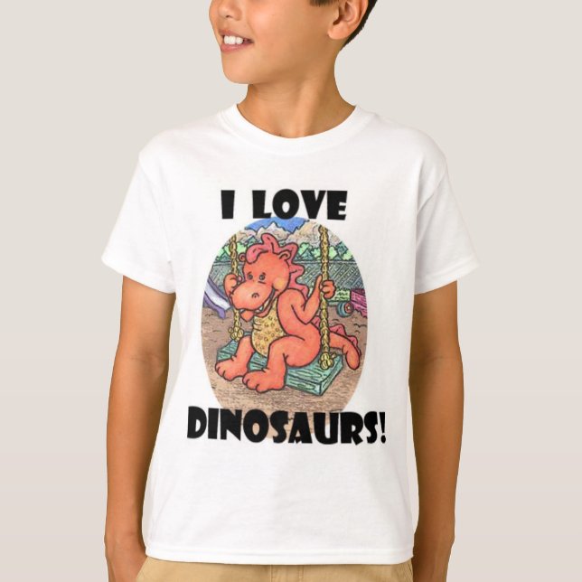 I Kärlek Dinosaurier! Tröja (Framsida)