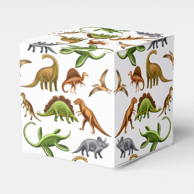 I Kärlek Dinosaurs Paleo Favor Boxes Presentaskar (Framsidan Sidan)