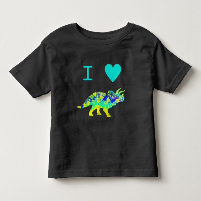 I kärlek Dinosaurs T Shirt (Framsida)