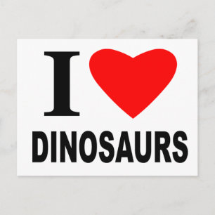I Kärlek Dinosaurs Vykort