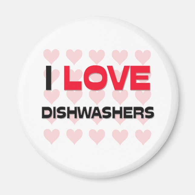 I KÄRLEK DISHWASHERS MAGNET (Framsidan)