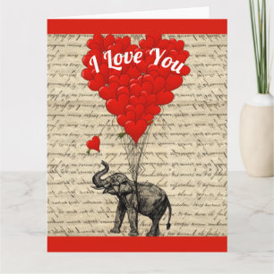 I kärlek, ditt romantiska hjärta Valentines day Kort