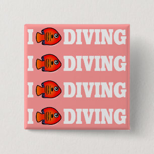 I Kärlek Diving Knapp